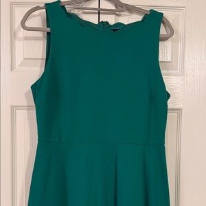 Green Shift Dress with lovely scalloped neckline.
